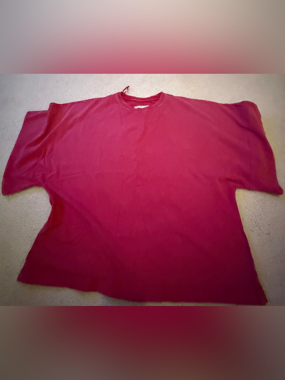 We The Free Oversized Short Sleeve Tee in Berry